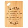 Cutting Board - PLANETEE - Rectangular - Bamboo - 30 X 20 X 1 Cm - Hole 24 Mm
