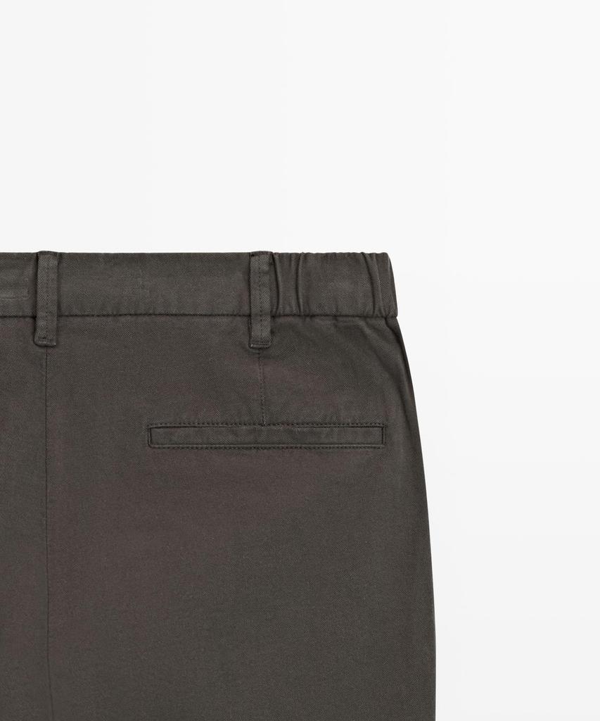 Masimodutti Cotton Blend Slim Fit Pants