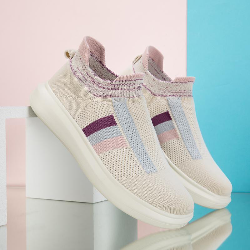 

Plus-size running shoes, fei-woven couple shoes, single-leg covers, lazy shoes, men s casual sports shoes 43