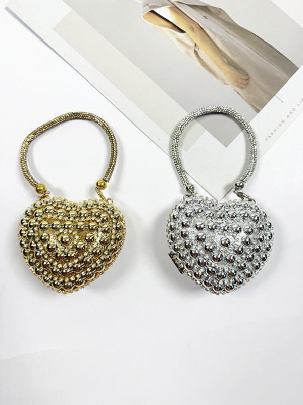 2025 Fashion Heart-shaped Mini Shoulder Bag for Women - Evening Banquet Handbag