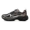 Li Ning Boom Support Cushioning Slip Resistant Abrasion Resistant Rebound Low top Running Shoes Women's Silver Black ARXV006-4