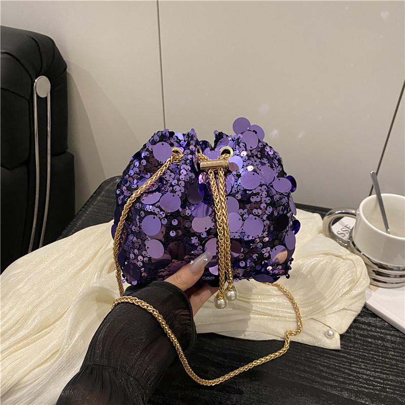 Women's Commuter Handbag -Large Capacity Multi Clip Sequins Soft Durable Crossbody Bag Casual Fashion Chic Premium Feeling Bag
