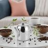 20oz or 32oz Stainless Steel Tea Pot, Silver Teapot Coffee Kettle Short Spou for Coffee, Tea, Beverages, Fruit Herbal (20 Ounces (about 500ML))
