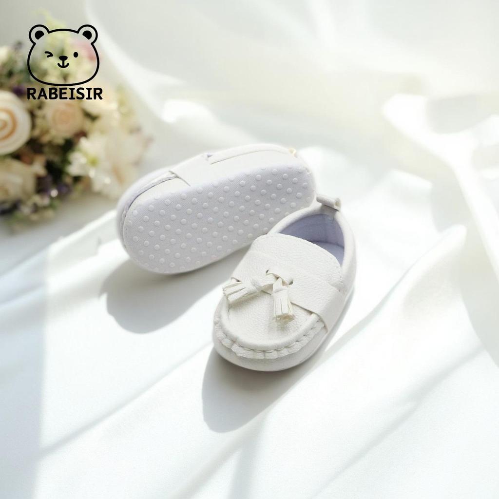 Comfortable Soft Sole Leather Infant Loafers for Ages 0-1.5 Years