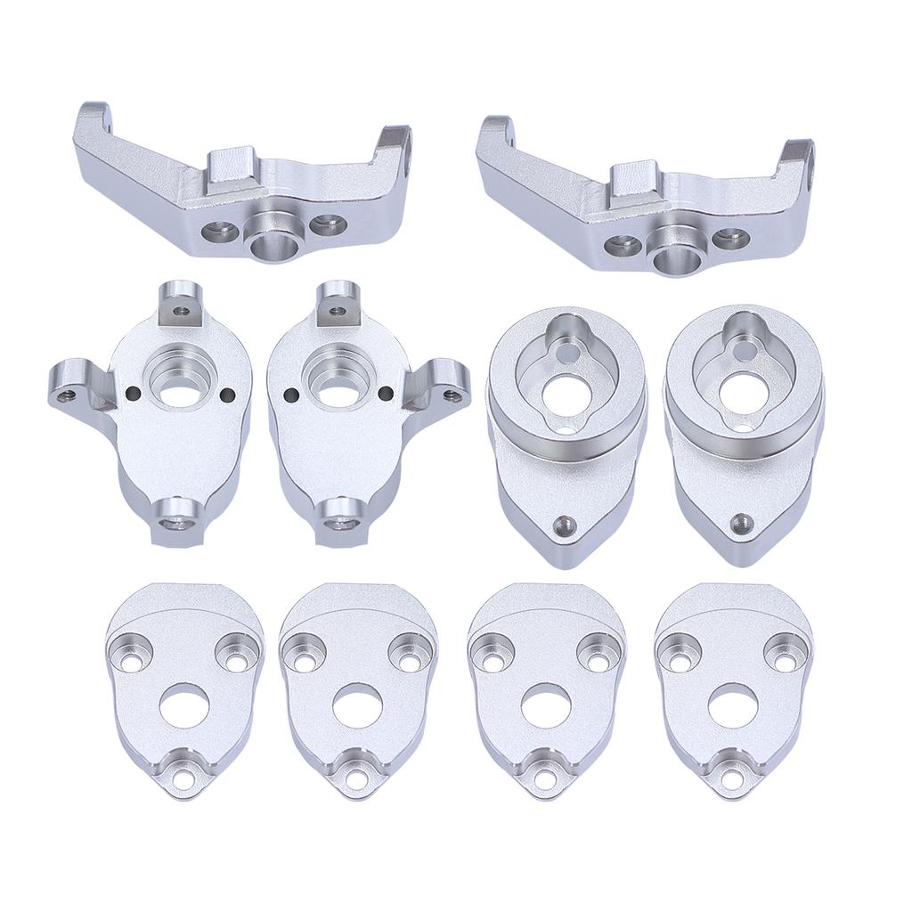Aluminum Straight Axles Change To Portal Front Rear Axles For 1/18 RC Crawler TRX4M Ground Clearance+8.1MM DIY Kit