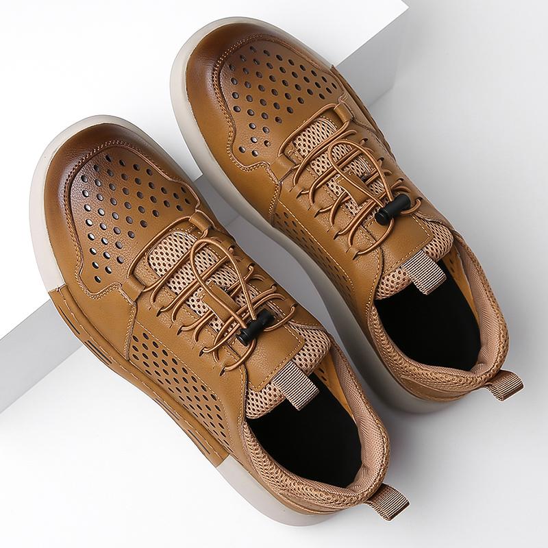 Fashion Designer Men's Shoes with Breathable and Comfortable Summer Sandals Roman Outdoor Leisure Men Baotou Anti-collision Men Shoes