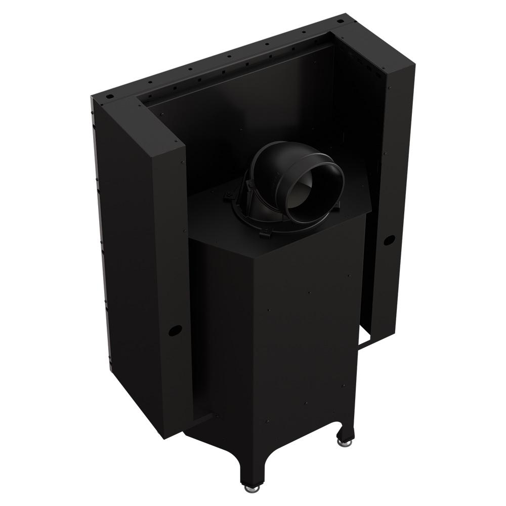Steel fireplace KRATKI NADIA 10 kW Ø 200 Lift-up black thermotec