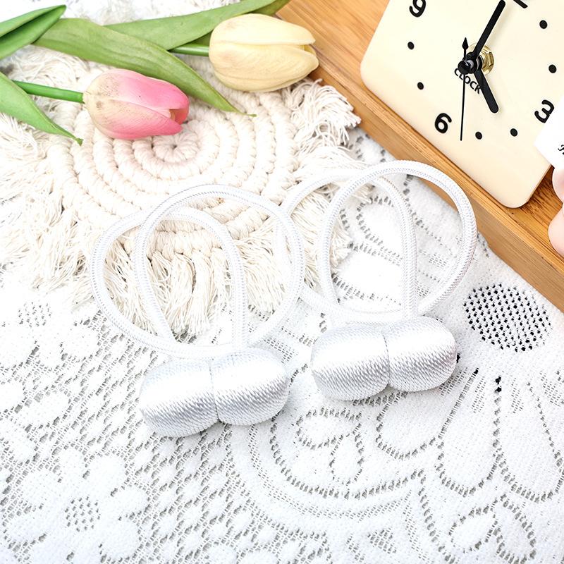 2pcs/pair Magnetic Curtain Tiebacks Earphone Design Curtain Holdbacks Living Room Bathroom Shower Curtain Accessories