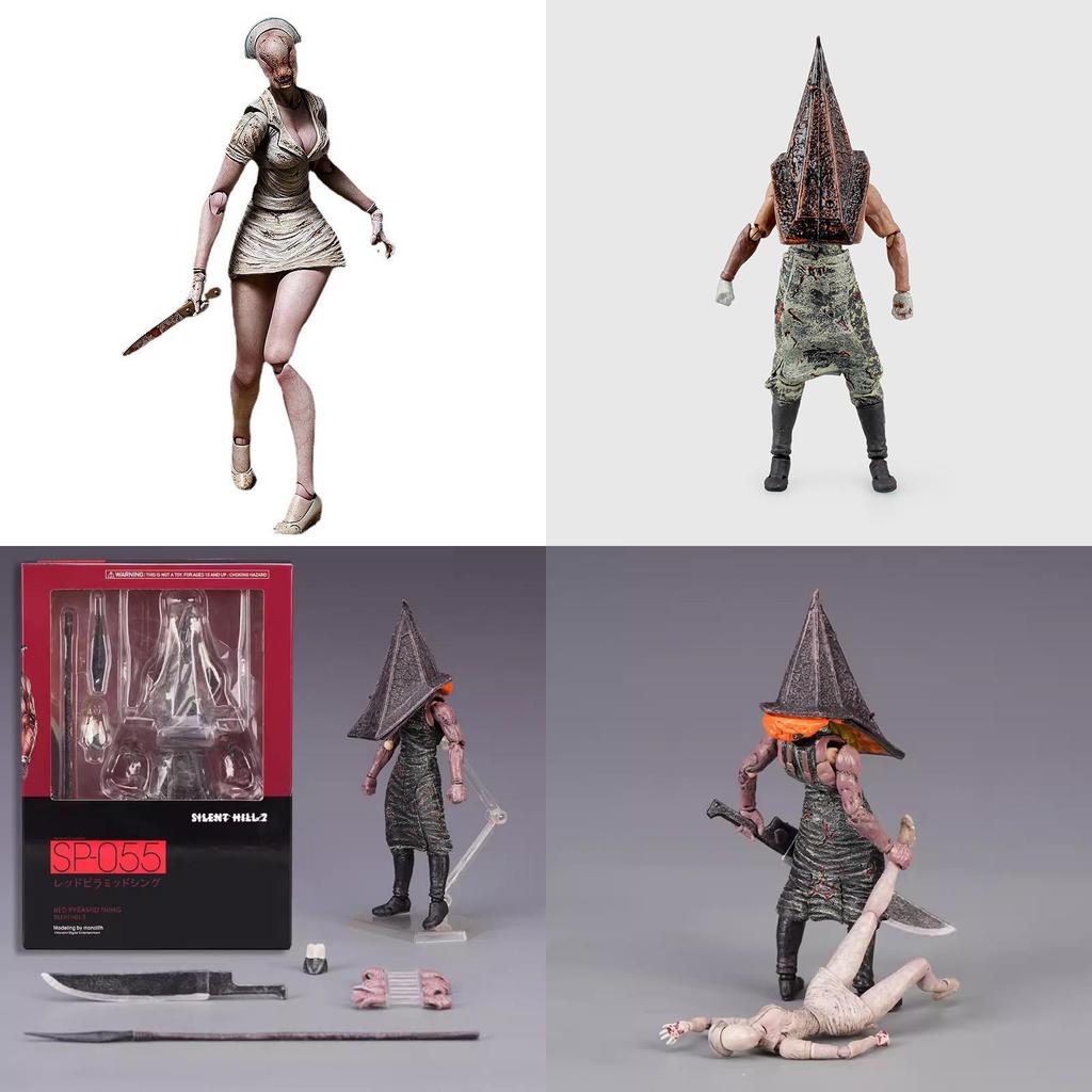 Silent Hill Figma Nosferatu Nurse Pyramid Head Action Figure With Articulation For Collectors And Display