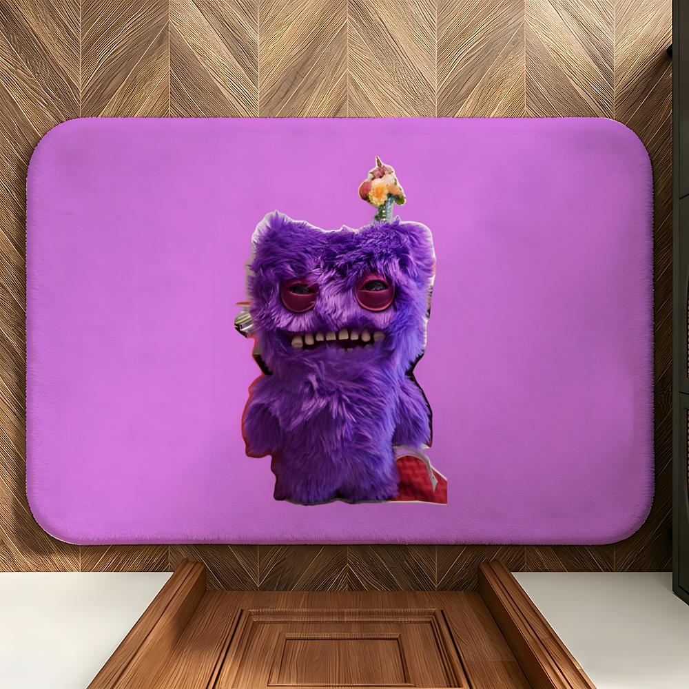 Toy F-Fuggler Floor Mat Soft Flannel Entrance Door Mat Non Slip Absorbent Bathroom Bedroom Floor Rug