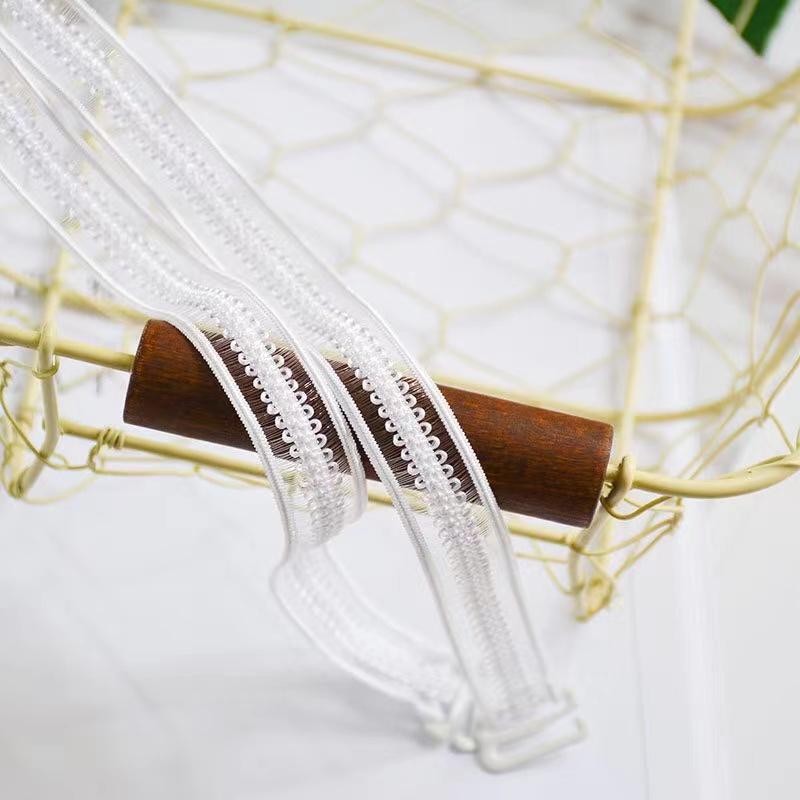 

1 пара Повседневные бретели для бюстгальтера Невидимые Ажурные Цветочные Двойные Бретели с Защитой от Скольжения Новые Бретели для Бюстгальтера one size белый