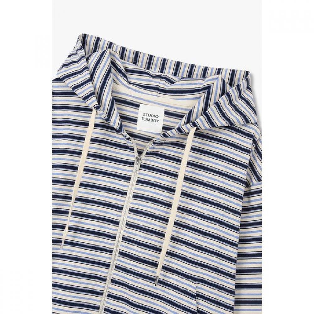Studio Tomboy Stripe Zip Hoodie 9176213986