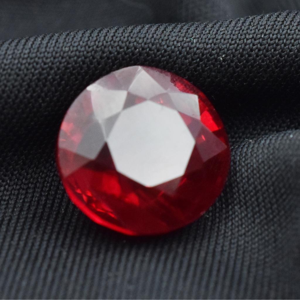 10.95 Carat Natural Red Ruby CERTIFIED Round Cut Flawless Loose Gemstone