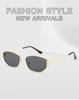 Retro Polygonal Metal Sunglasses: European & American Style, Small Frame, UV Protection, Fashion Streetwear
