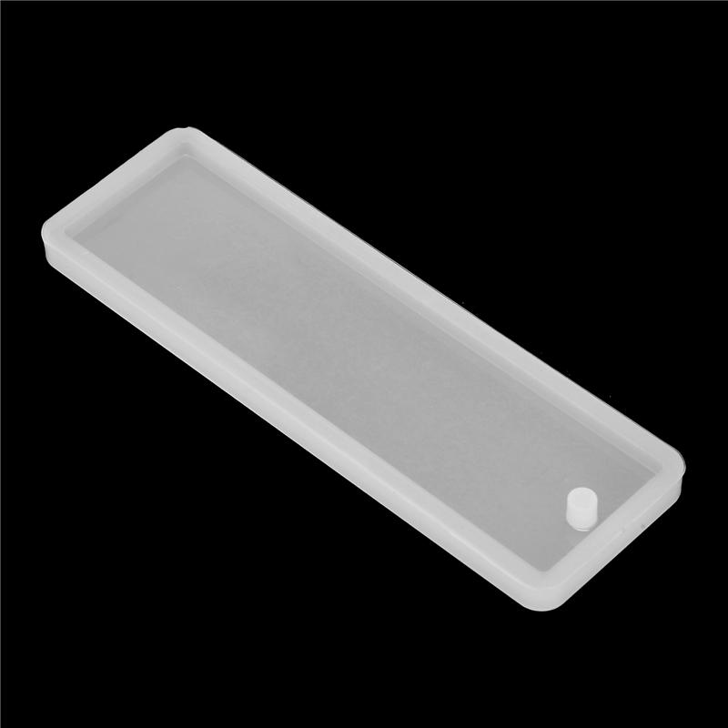 60 Pcs Rectangle Silicone Bookmark Mold DIY Bookmark Mould Making Epoxy Resin Jewelry