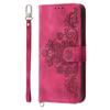 For Honor 400 Lite 5G Case Flower Pattern PU Leather Wallet Phone Cover with Strap