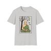 Unisex Softstyle Zen Tree T-Shirt – Meditating Monk, Spiritual Streetwear