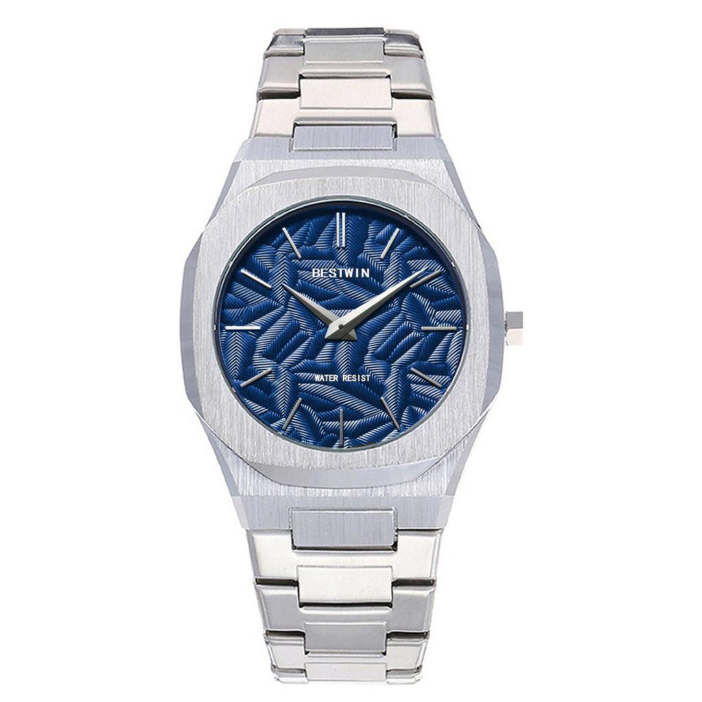 Men's Watch Embossed Leaf Characteristic Face Quartz Waterproof Watch