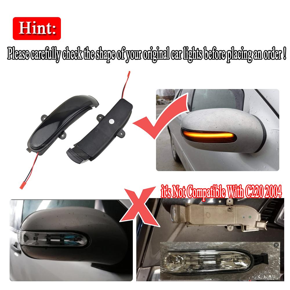 Dynamic Blinker Turn Signal LED For Mercedes Benz C E Class W203 S203 CL203 2001 2007 Arrow Light Saloon 2002 2004 2006