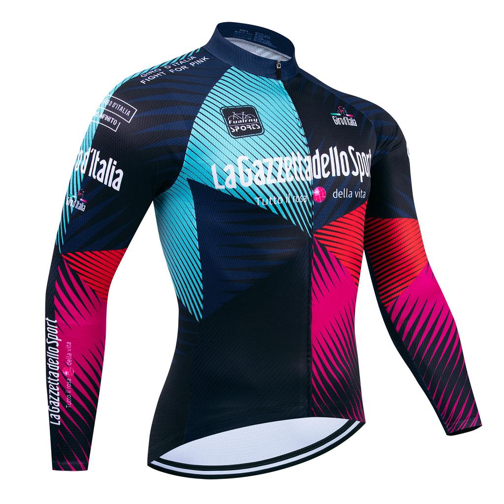 2026 Tour de Italia D'ITALIA Maillot de Ciclismo Premium Anti-UV Sudadera de Manga Larga Traje de Ciclismo Otoño Secado Rápido Uniforme de Carrera