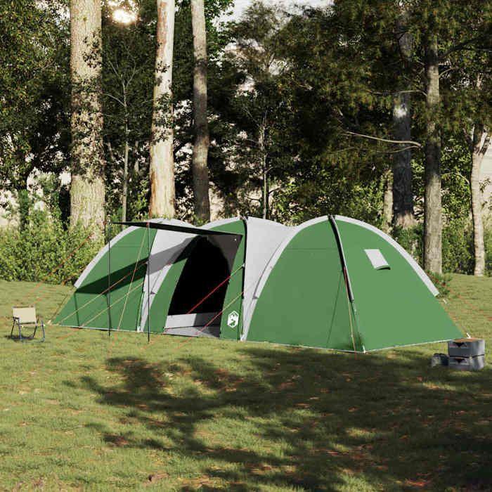 VidaXL 8-Person Green Waterproof Dome Family Tent 4009428