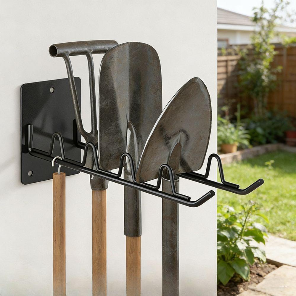 Space Saving Garden Tool Storage Rack Wall Mounted Wall Garage Storage Rack Gardening Tools
