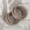 10pcs fashionable and simple hair ties - highly elastic and durable rubber bands - ponytail clips - women's hair accessories