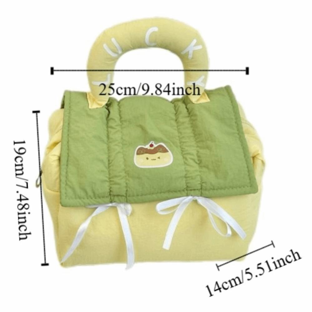 Kawaii Cute Cabin Makeup Bag House-shaped Toiletry Bag Portable Handheld Cosmetic Case  Ladies