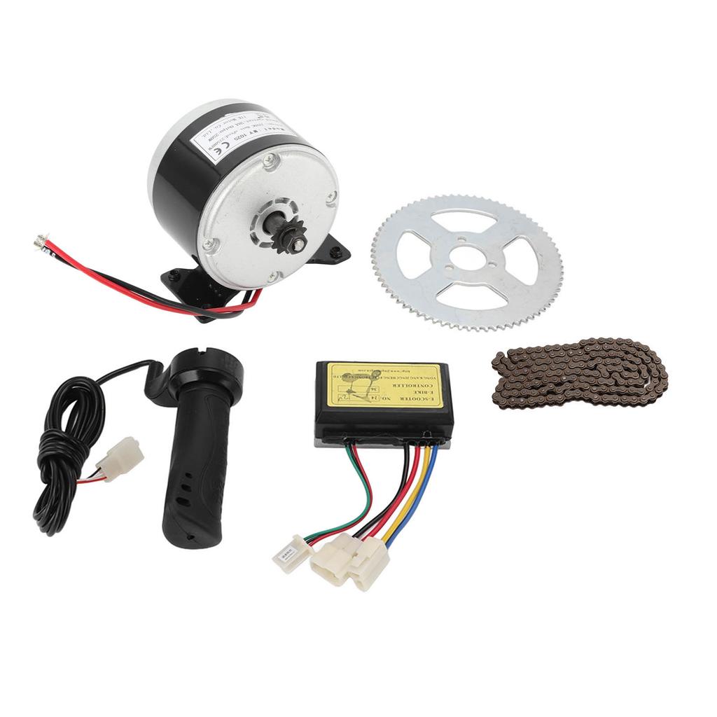 12V 250W Electric Bicycle Motor Kit 2750RPM High Speed Electric Gear Motor with Controller for Motorcycle