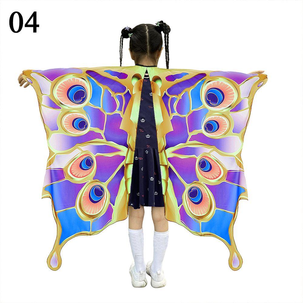 Halloween Costume Partyprop Fairy Girls Cloak Butterfly Cloak Children Cape Butterfly Wings Shawl