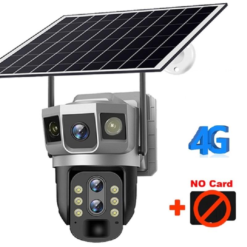 WIFI/4G Solar-powered Surveillance Camera, High-definition Lens PIR Sensor, Night Vision Waterproof IP Camera, CCTV Security Monitor