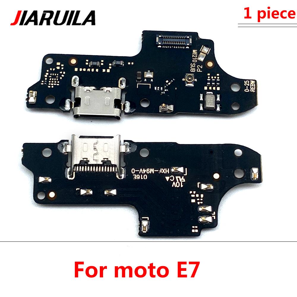 USB Charging Port Charger Board Flex Cable For Moto E7 E6S E1 E6 Plus E1 Play Go E7 Power Dock Plug Connector With Microphone