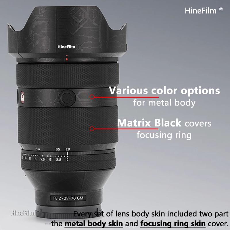 Hinefilm Skin for Sony 2870F2 Lens Skin for Sony 28-70mm F2 GM Lens Sticker FE28-70 f2G Lens Skin 28 70 f2 Wrap Cover 2870GM