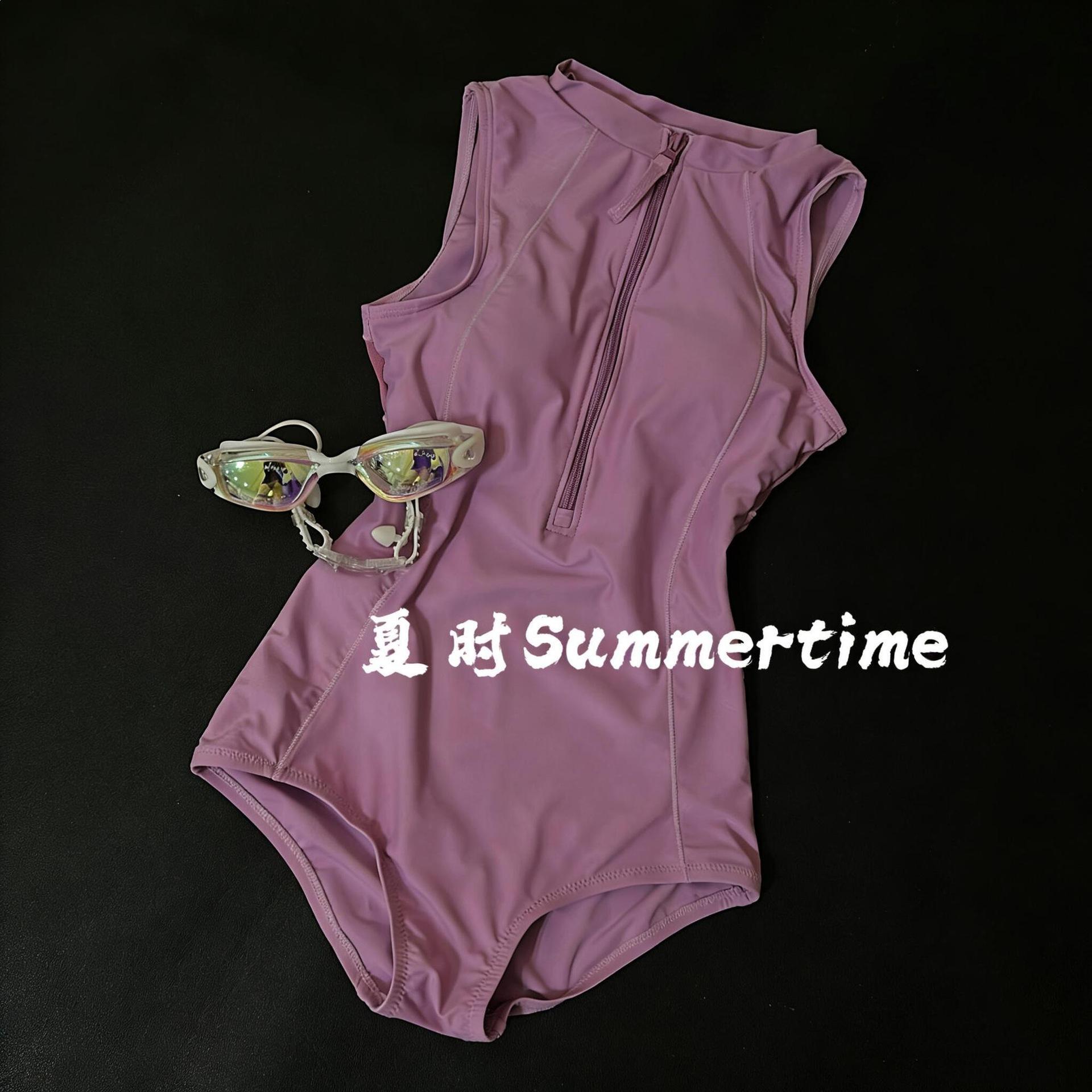 

Mashed taro bobo racing swimming adult professional swimming pool bright training backless conjoined triangle M фиолетовый