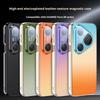 Hochwertige galvanisierte vegane Leder-Magnet-Hülle für Huawei Pura 90 Pro Max und Pura 90 Pro, Voll-Linsen-Schutzabdeckung
