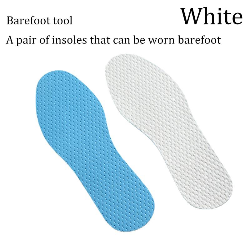 Latex Insoles Soft Sweat Absorb Deodorization Breathable Sport Shoe Pads High Elastic Barefoot Thin Insert Cushion for Women Men