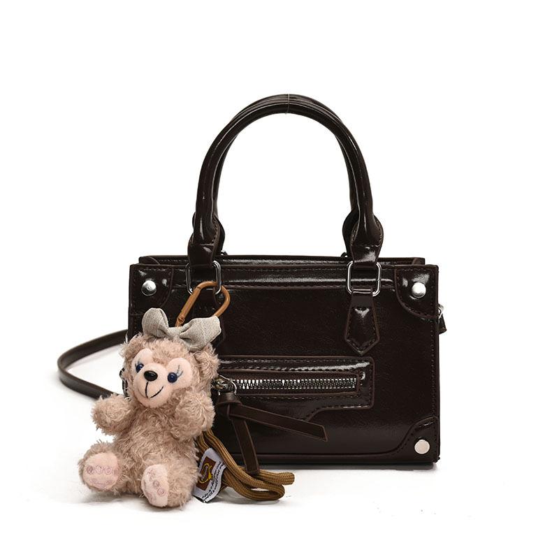 

Hand Carry Small Square Bag New Fashion Versatile Shoulder Bag Casual Messenger Bag no pendant