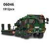 DIY Germany Military Series HX-8 Elefant Tractor PZH2000 Cannon Leopard Tank Lars-2 Rocket Launcher Building Blocks Bricks