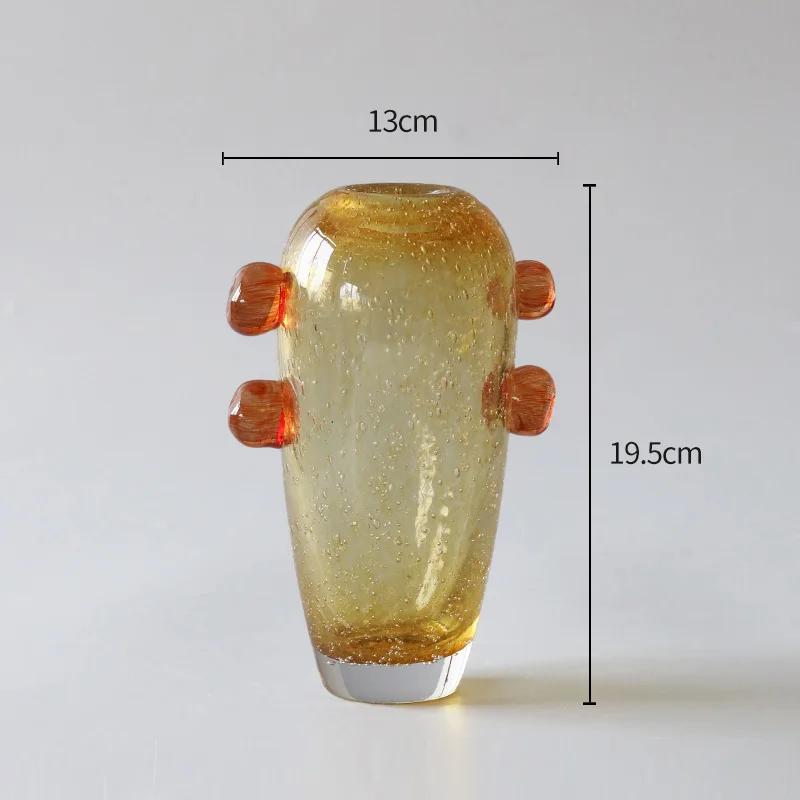 

Creative Bubble Decorative Glass Vase Hydroponics Flower Pots Desk Decoration Artificial Flowers Vases Room Aesthetic Decor