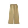 Skechers New Year Series Lace-Up Solid Color Casual Knitted Sports Pants Women Pants Beige L125W111-00VC