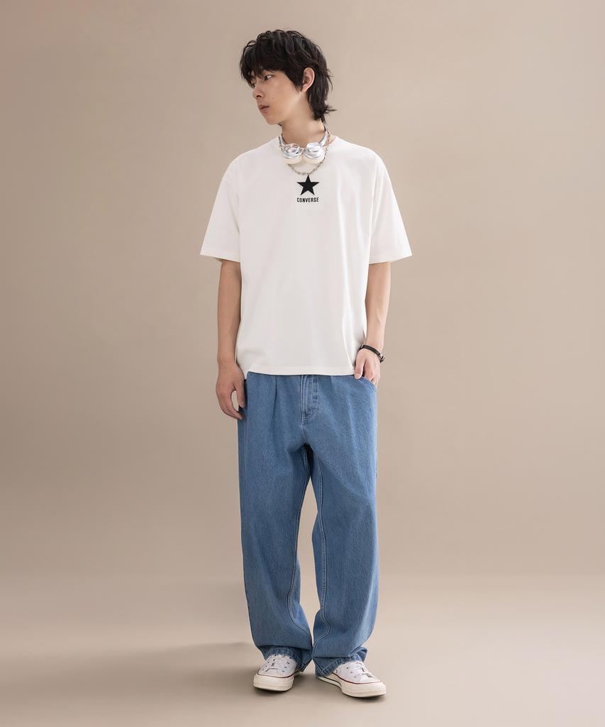 Keonbeoseu Denim Baggy Pants Blue Denim Uck065-Uha