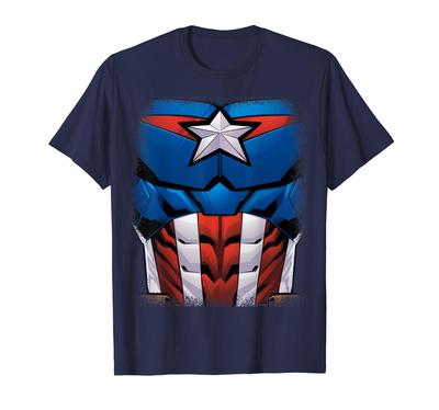 Marvel Captain America Anime Avengers Halloween Costume T-Shirt