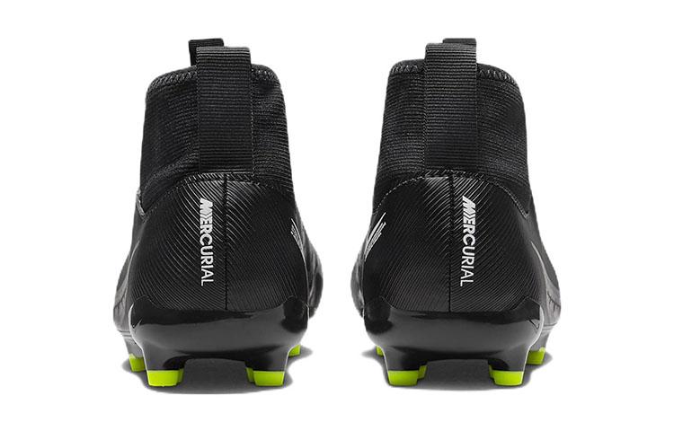 Nike Mercurial Superfly 9 Slip Resistant Cushioning Abrasion Resistant Mid top Kids' Soccer Shoes Black DJ5623-001