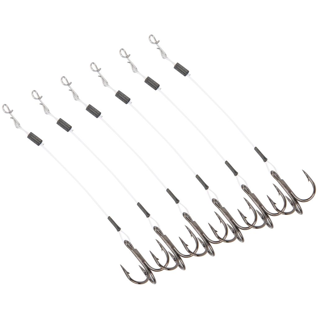 2 Pack SGWLPK110 10cm Fishing Line Hook Treble Stinger Soft Bait for Lure Fishing