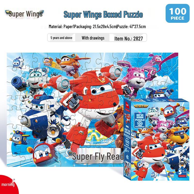 Paw Patrol & Spiderman Ice Princess 100-Piece Children's Puzzle Educational Toy