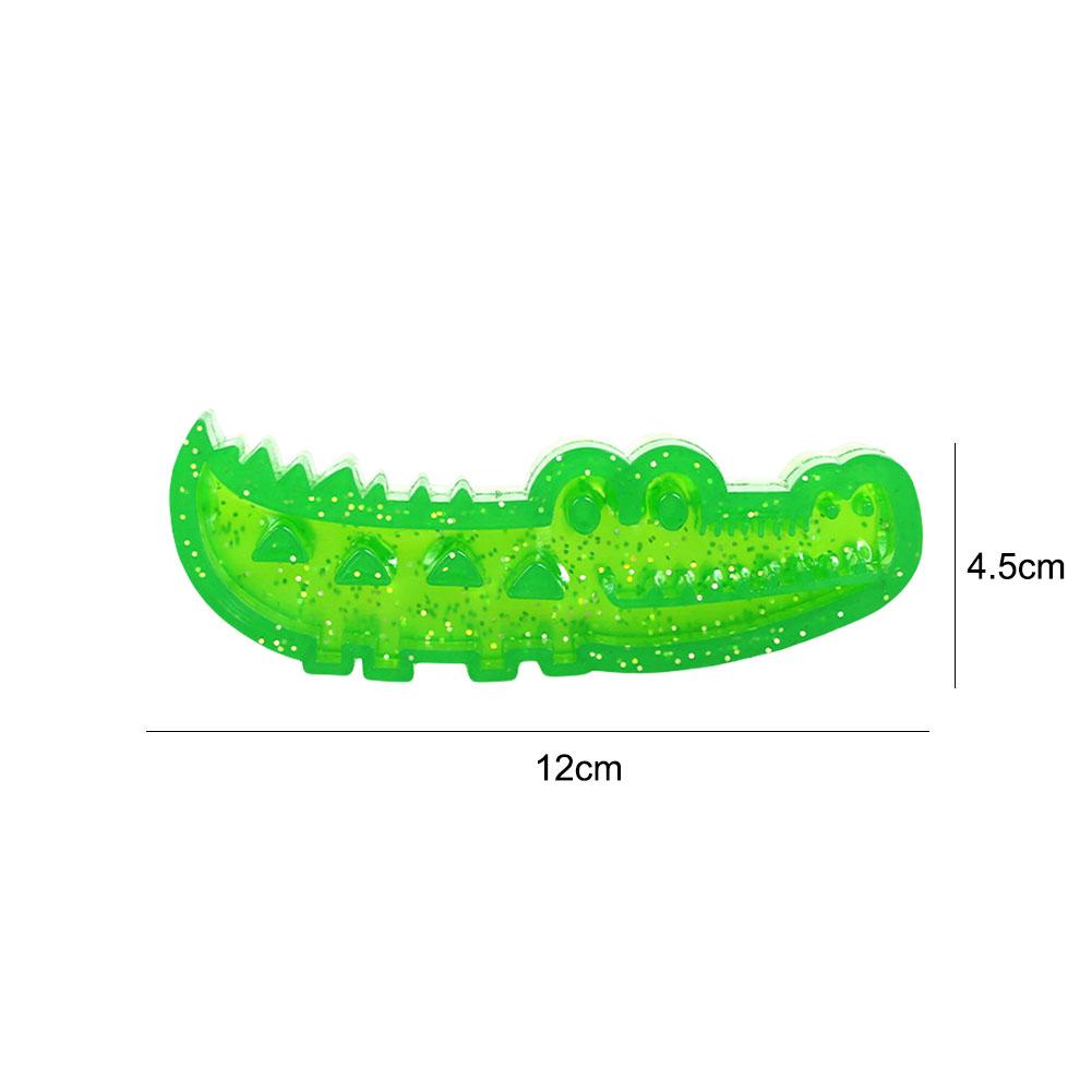 Interactive Crocodile Dog Chew Toy - Slow Feeder Treat Dispenser & Chew Puzzle for Teeth Cleaning Small Medium Large Dogs Suppli