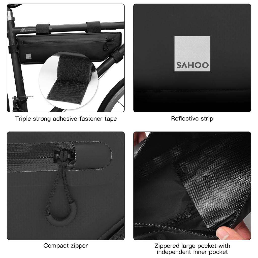 Bike Frame Bag Waterproof Bicycle Bag Bike Triangle Bag Bicycle Under Tube Bag Front Frame Bag