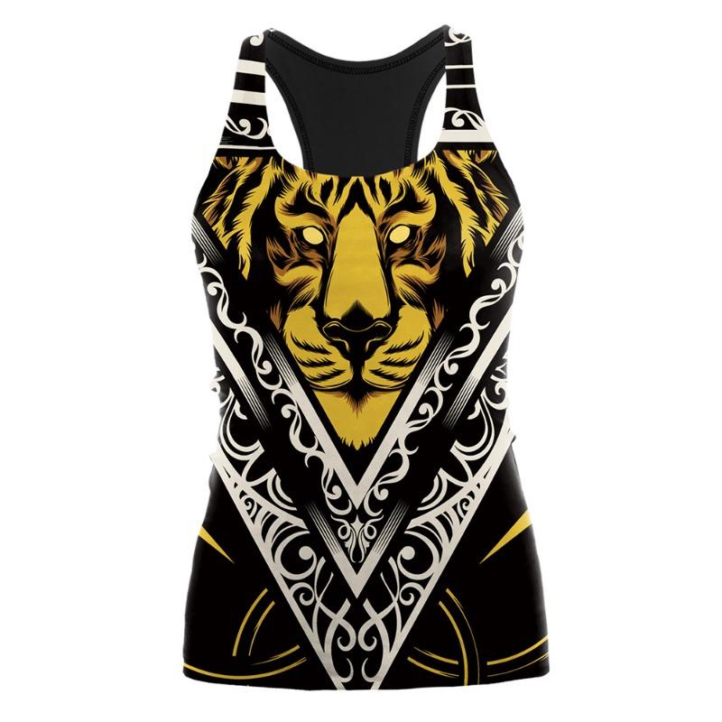 Halloween Animal Anime Digital Print Women's I-shaped Vest Yoga Top