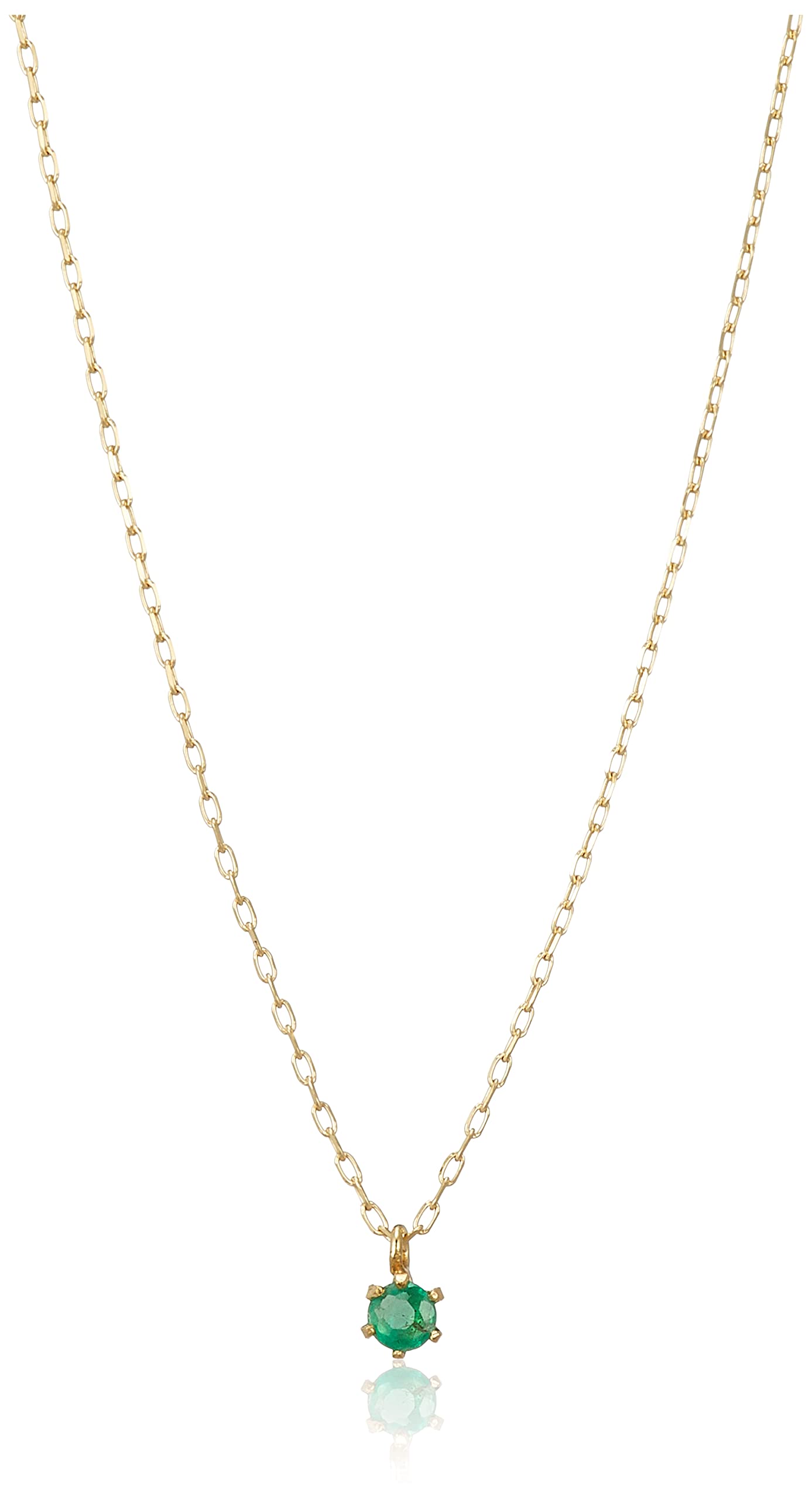 

Estelle May Birthstone Emerald Necklace in 18K Yellow Gold (0452-2486-0019-0000)