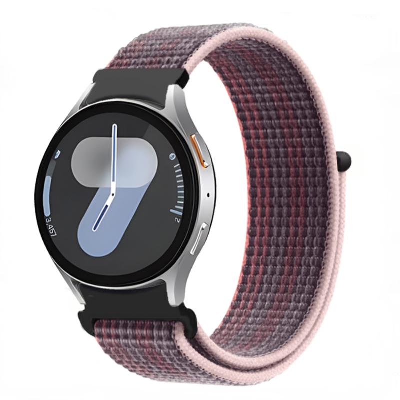 Nylon Loop Band for Samsung Galaxy Watch 7/FE/6 5 4 44mm 40mm Original Wristband for Watch 6 Classic 47mm 43mm/5 Pro 45mm Strap